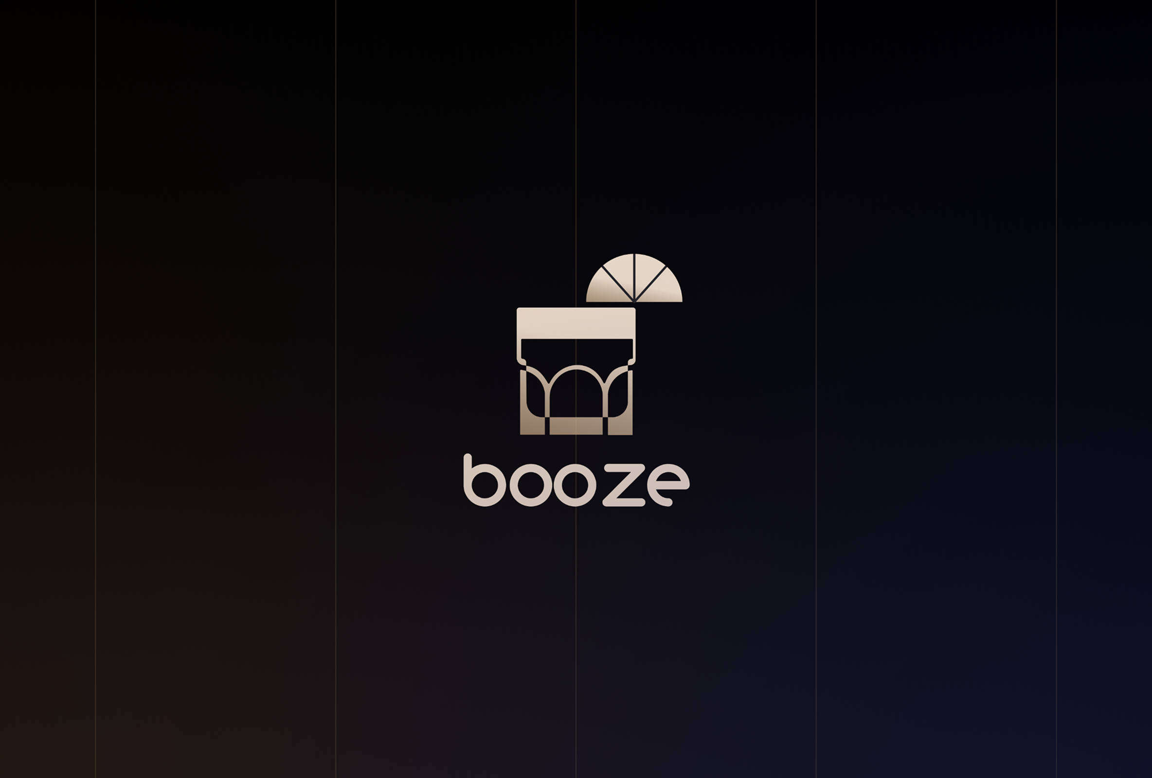 Booze visual identity and logo